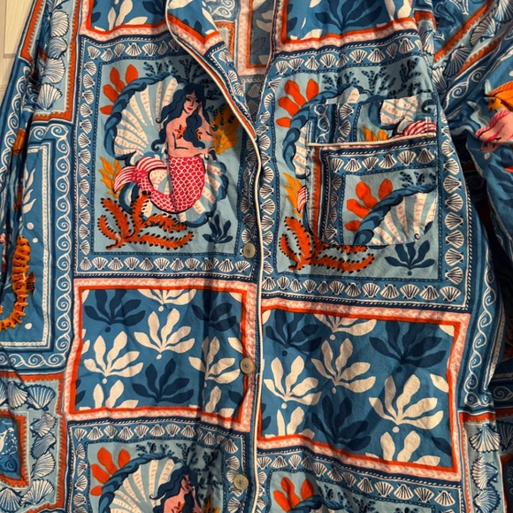 Printfresh Long Pajamas-Tidal Tapestry - Picture 2 of 4